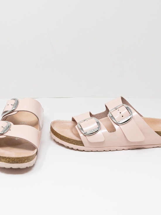 Birkenstock Shoes - Birkenstock Arizona Women's Open Toe Flat Slip On Slide Sandals Shoes Pink 9